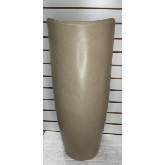 VASO REF025 EM POLIETILENO G COLUNA REDONDA C/ BORDA ONDULADA A90XL43CM