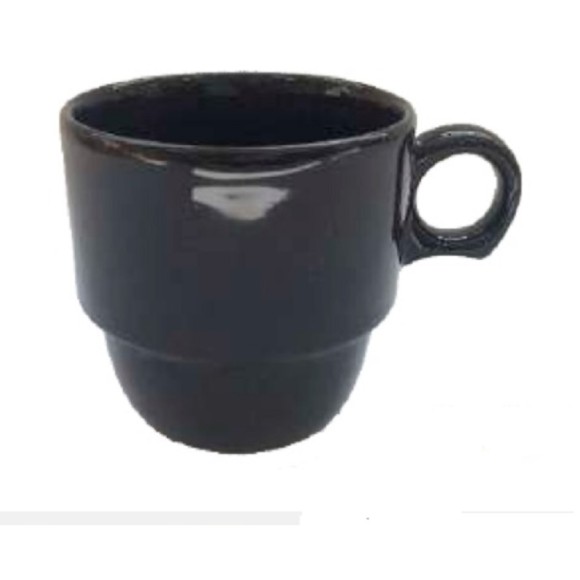 XICARA 90ML MUG21001 EM PORCELANA PRETA