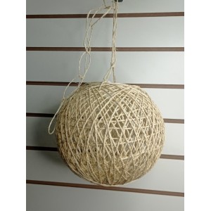 ENFEITE JP190 ESFERA DE SISAL PP PENDURAVEL 66CM { CIRCUNFERENCIA }