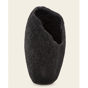 VASO 15211 EM POLIRESINA RUSTICO DECORATIVO A38XL18CM