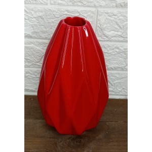 VASO 3473 1 BRANCO/ PRETO BRILHOSO A21XL14CM