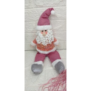 ENFEITE NTD15003 PAPAI NOEL DE PANO QUARTZO A45XL19CM