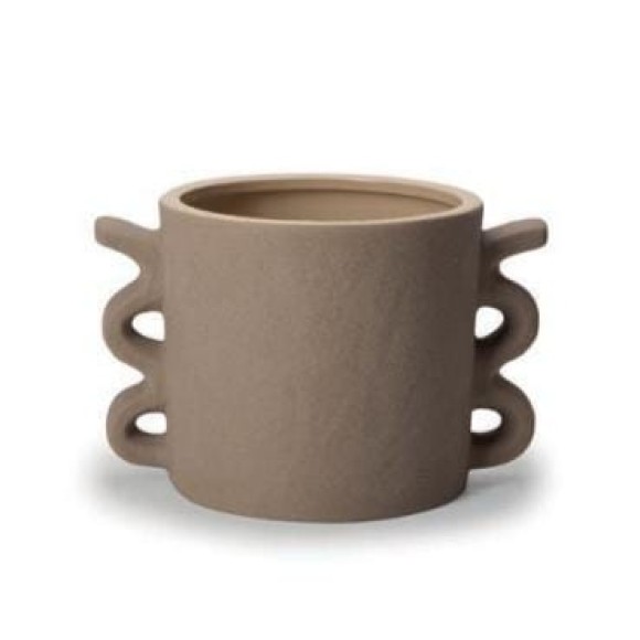 CACHEPOT 15586 EM CERAMICA DECORATIVO A17XL26CM