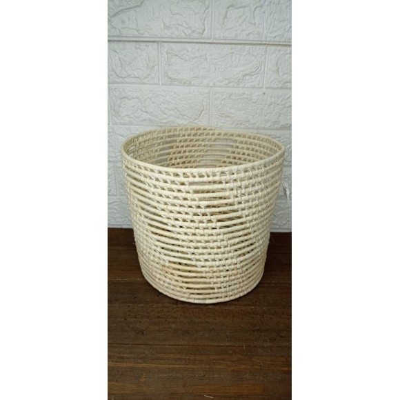 LUMINARIA AP145 DECORATIVA G EM PALHA NATURAL A20XL20CM