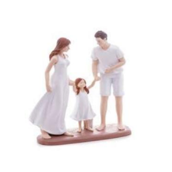 FIGURA 61497 DECORATIVA DE RESINA FAMILIA A24,5XL6CM