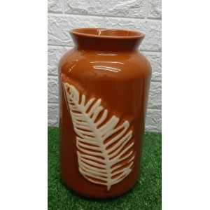 VASO 5553 GRANDE FOLHA DE GOIABA A29,5XL16CM