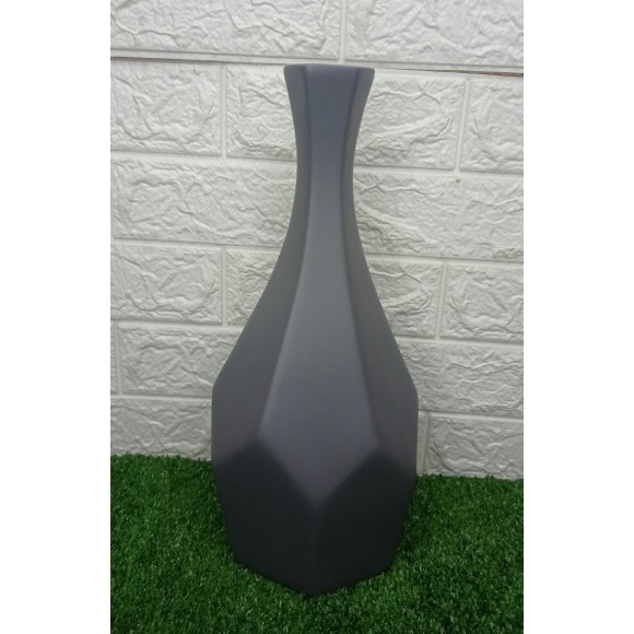 VASO 180-835 GARRAFA PEDRA 3 EM CERAMICA A39XL16CM