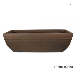 FLOREIRA FEP1-FE ESTREITA JATEADA EM POLIETILENO N1 FERRUGEM A13XL17,5XC40CM