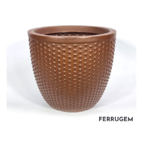 VASO PEP1-FE PEROLA EM POLIETILENO N1 FERRUGEM A25XL27,5CM