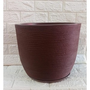 VASO BOJO REF122-1 RED C/PRATO Nº2 MARROM A31XL36CM
