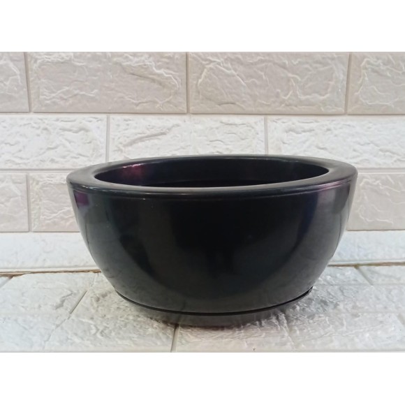 VASO BACIA REF1043-4 C/PRATO POLIDA Nº1 PRETO A15XL26