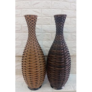 VASO 663 MODELO STYLLO PEQUENO EM RATTAN A65XL20CM