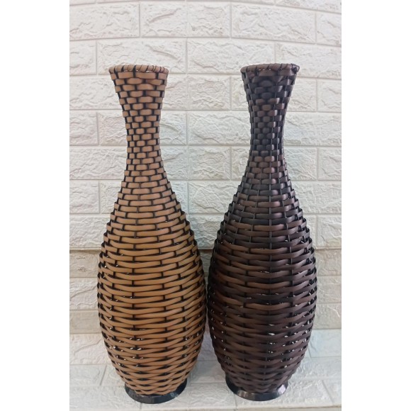 VASO 663 MODELO STYLLO PEQUENO EM RATTAN A65XL20CM