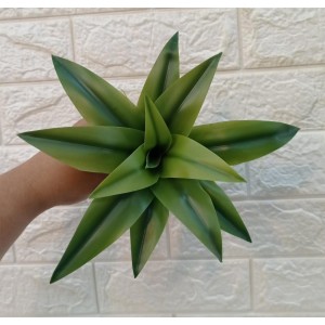  FOLHA DE ORQUIDEA SILICONE 63817 FINA C/RAIZ 12F FOLHA 4X19CM