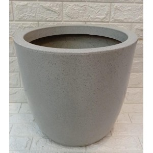 VASO REF133-5 BOJO RED POLIDO CIMENTO C/PRATO Nº3 A38XL40CM