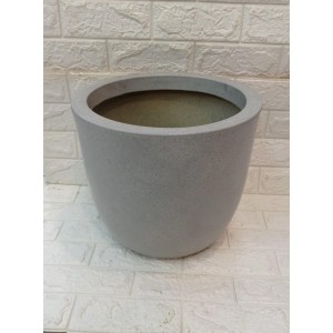 VASO REF123-5 BOJO RED POLIDO CIMENTO C/PRATO A33XL35CM