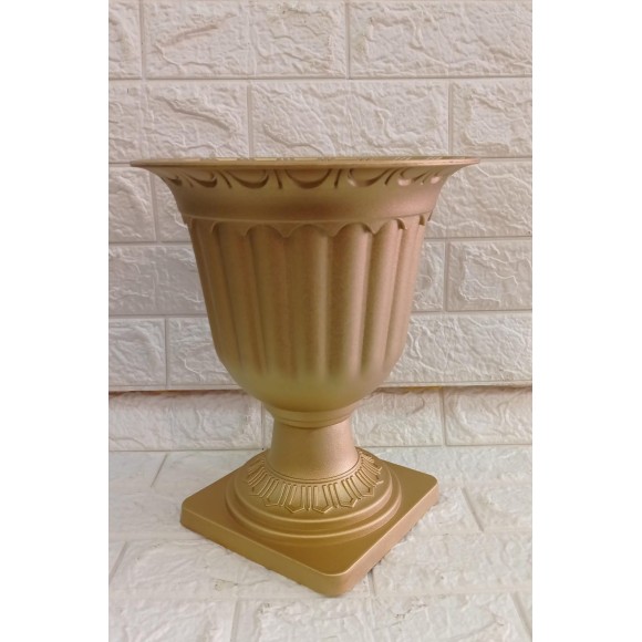 FL VASO 41672 DOURADO C/PE A30XL25CM