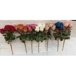 FL BUQUE B23-50 BOTAO DE ROSA CORES SORTIDAS A45CM