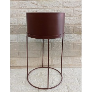 VASO 17838 C/SUPORTE DE  METAL A38XL28CM