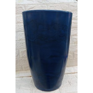 VASO REF374-7 COLUNA RED MARMORIZADO C/PRATO Nº3 AZUL A54XL32CM