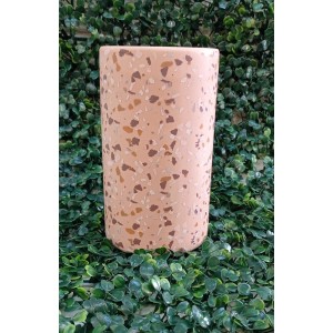 VASO DEC02198 ROSA DECORATIVO DE PORCELANA A18,8XL10,5CM