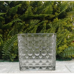 VASO 2305298 DE VIDRO DECORATIVO A12XL12CM