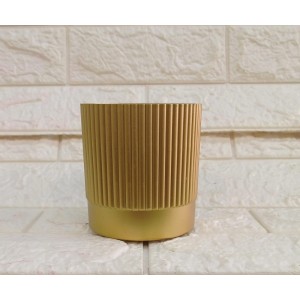 VASO CY063 PLASTICO DOURADO DECORATIVO A10CM