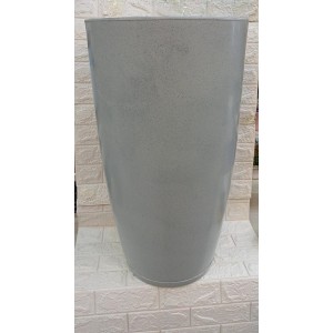 VASO COLUNA REF393-5 REDONDO POLIDA C/PRATO CIMENTO Nº5 A80XL46CM