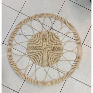 TAPETE AP457 DE PALHA REDONDO A90XL90CM