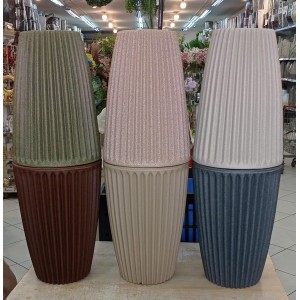 VASO COLUNA REF041 ROMANA M POLIETILENO CORES SORTIDAS A47XL32CM