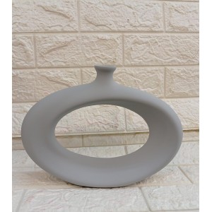 VASO 801153 ELYPSE 1 CINZA CLARO FOSCO A21XL28CM