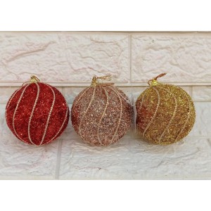BOLA DECORATIVA NBOL8V02 BRILHO DE NATAL 8CM