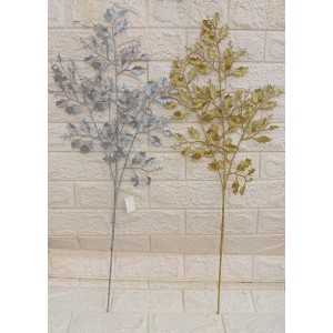 FL GALHO BN006 NATALINO C/GLITER PRATA/DOURADO A79CM