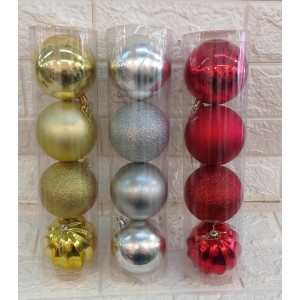 BOLA NBOLTB8MIX NATALINA C/ 4 DECORATIVA A7CM