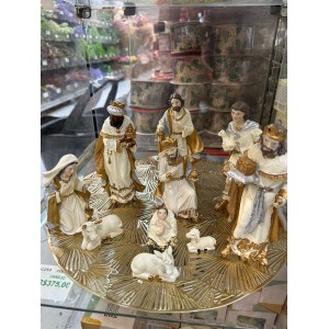 PRESEPIO AC250  CONJUNTO DOURADO C/10 PÇS 18CM