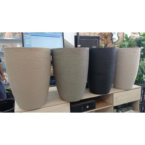 VASO COLUNA REFC77 REDONDO C/ TEXTURA M CORES SORTIDAS A50XL36CM