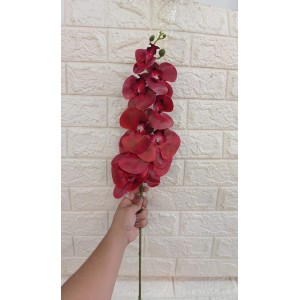 HASTE 64207-111 DE ORQUIDEA C/9 FLORES VERMELHA A105CM