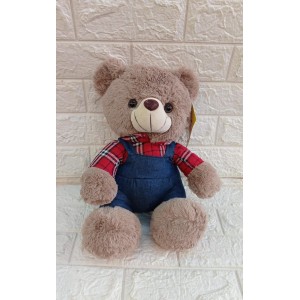PELUCIA BBL1385M URSO MARROM C/CALCA JEANS A30CM