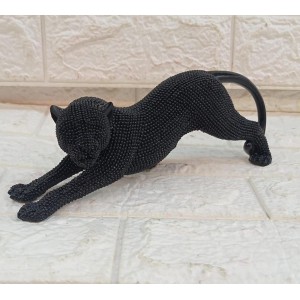 ENFEITE TLPD-34 LEOPARDO DE RESINA A7XC25CM