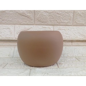 CACHEPOT 1038-38 BOWL NOVO M CARAMELO FOSCO A15XL14CM