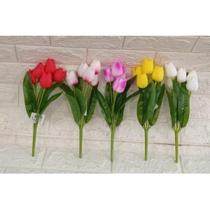 FL BUQUE 65401 DE TULIPA C/5 GALHOS A30CM