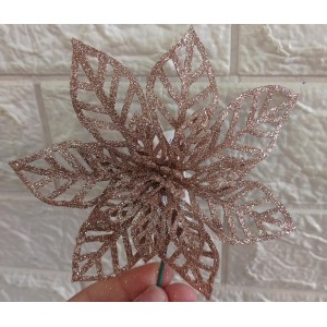 ENFEITE FLB55R DECORATIVO GLITER NATAL 14X14CM