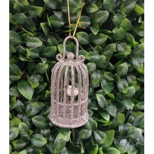 ENFEITE NAT165 GAIOLA DECORATIVA 13,5X6,5CM