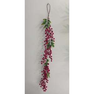 PENDENTE DE NATAL C/BOLINHAS VERMELHO F-1509 97CM