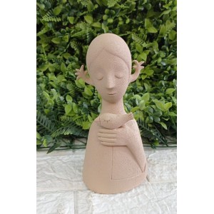ESCULTURA 19822 MULHER EM POLIRRESINA A19CM