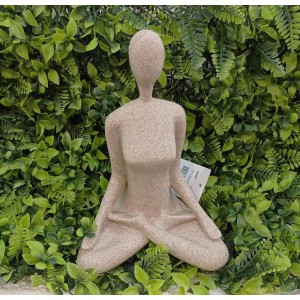ESCULTURA 19432-C YOGA EM POLIRRESINA A24CM