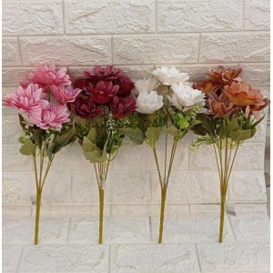 BUQUE X-1020 DE DALIA CORES SORTIDAS C/7 GALHOS A40CM