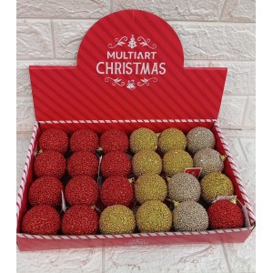 BOLA NBOL6V38 DECORATIVA NATALINA 6CM