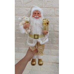 ENFEITE NAT0214 PAPAI NOEL C/TECIDO POLIESTER 46CM