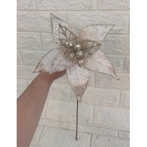 HASTE BN356 BICO DE PAPAGAIO SALMON C/GLITER A55CM